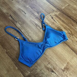 🫐Aerie Swim Shiny Ribbed top S🫐